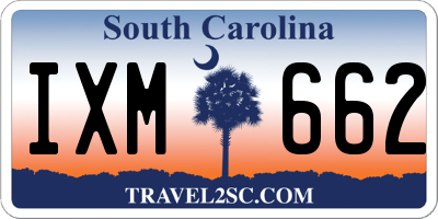 SC license plate IXM662