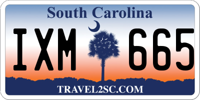 SC license plate IXM665