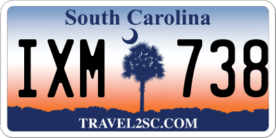 SC license plate IXM738