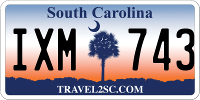SC license plate IXM743
