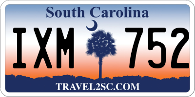 SC license plate IXM752