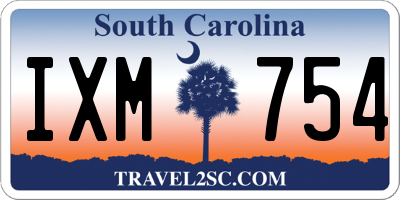 SC license plate IXM754