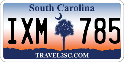 SC license plate IXM785