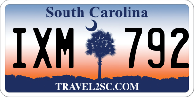 SC license plate IXM792