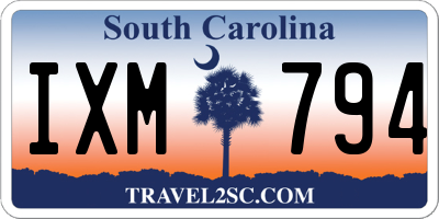 SC license plate IXM794