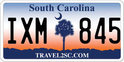 SC license plate IXM845