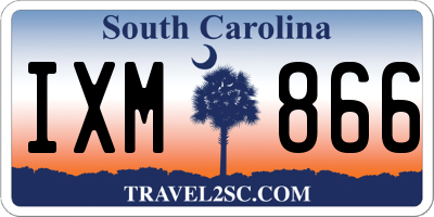 SC license plate IXM866