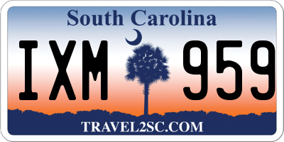 SC license plate IXM959