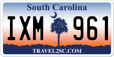 SC license plate IXM961