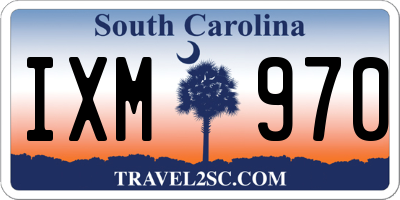 SC license plate IXM970