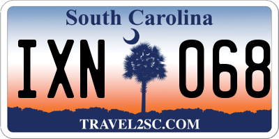 SC license plate IXN068