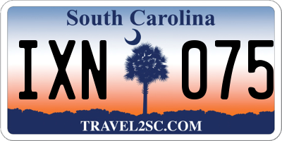SC license plate IXN075