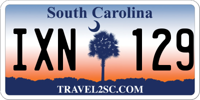 SC license plate IXN129