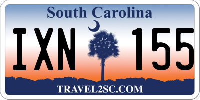SC license plate IXN155