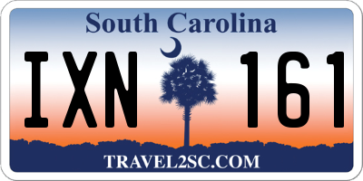 SC license plate IXN161