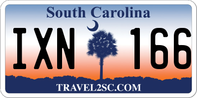 SC license plate IXN166