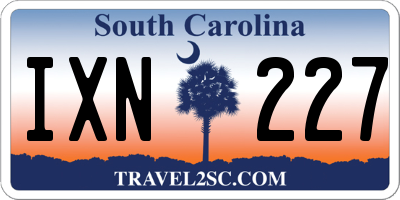 SC license plate IXN227