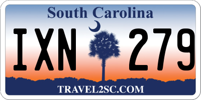 SC license plate IXN279