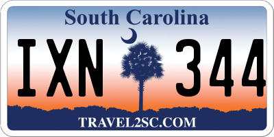 SC license plate IXN344