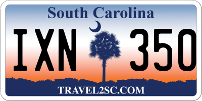 SC license plate IXN350