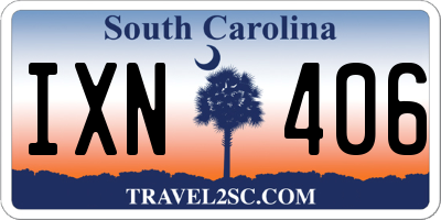 SC license plate IXN406