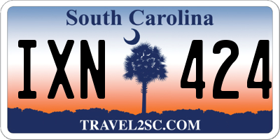 SC license plate IXN424