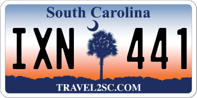 SC license plate IXN441
