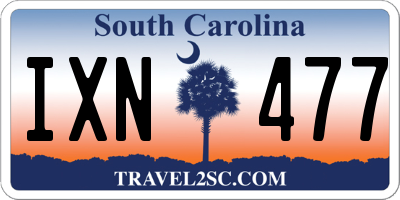 SC license plate IXN477