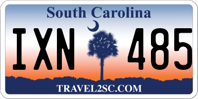 SC license plate IXN485