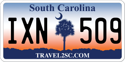 SC license plate IXN509