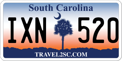SC license plate IXN520