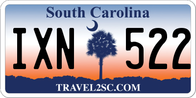 SC license plate IXN522