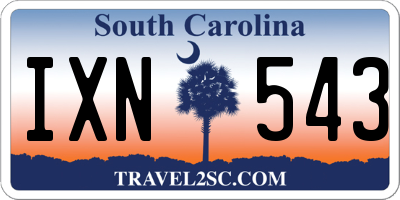 SC license plate IXN543