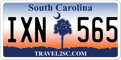 SC license plate IXN565