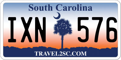 SC license plate IXN576
