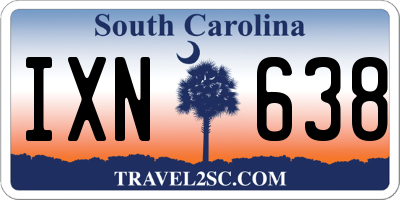 SC license plate IXN638