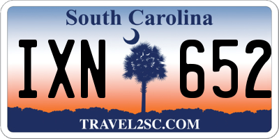 SC license plate IXN652