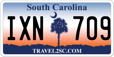 SC license plate IXN709