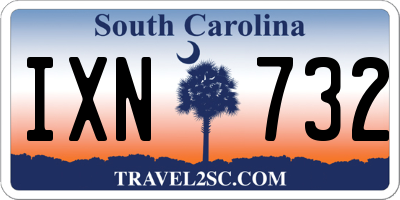 SC license plate IXN732
