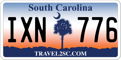 SC license plate IXN776
