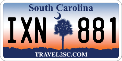 SC license plate IXN881