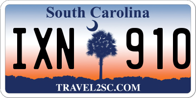 SC license plate IXN910