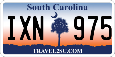 SC license plate IXN975