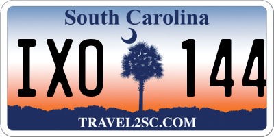 SC license plate IXO144