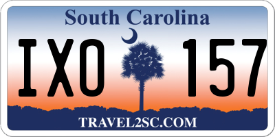 SC license plate IXO157