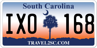 SC license plate IXO168
