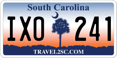 SC license plate IXO241