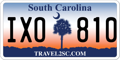 SC license plate IXO810