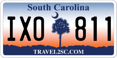SC license plate IXO811