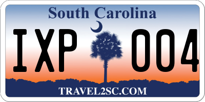 SC license plate IXP004